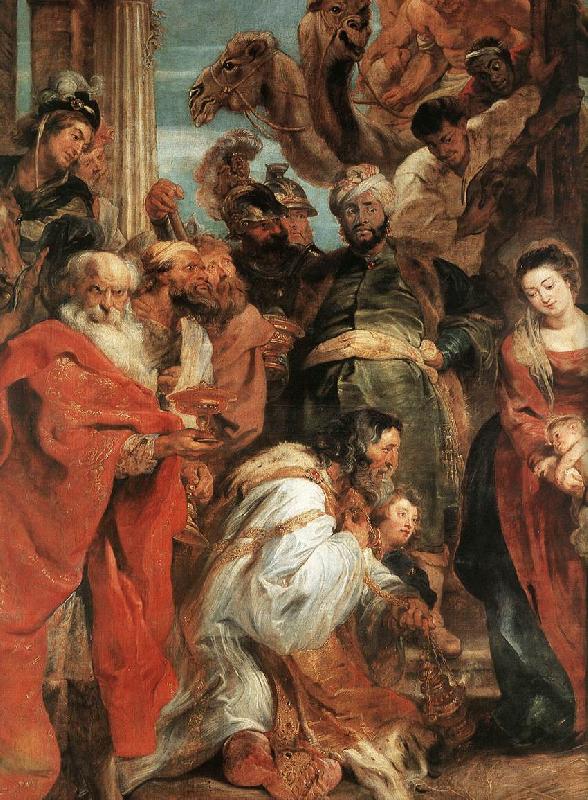 RUBENS, Pieter Pauwel The Adoration of the Magi (detail) f oil painting picture